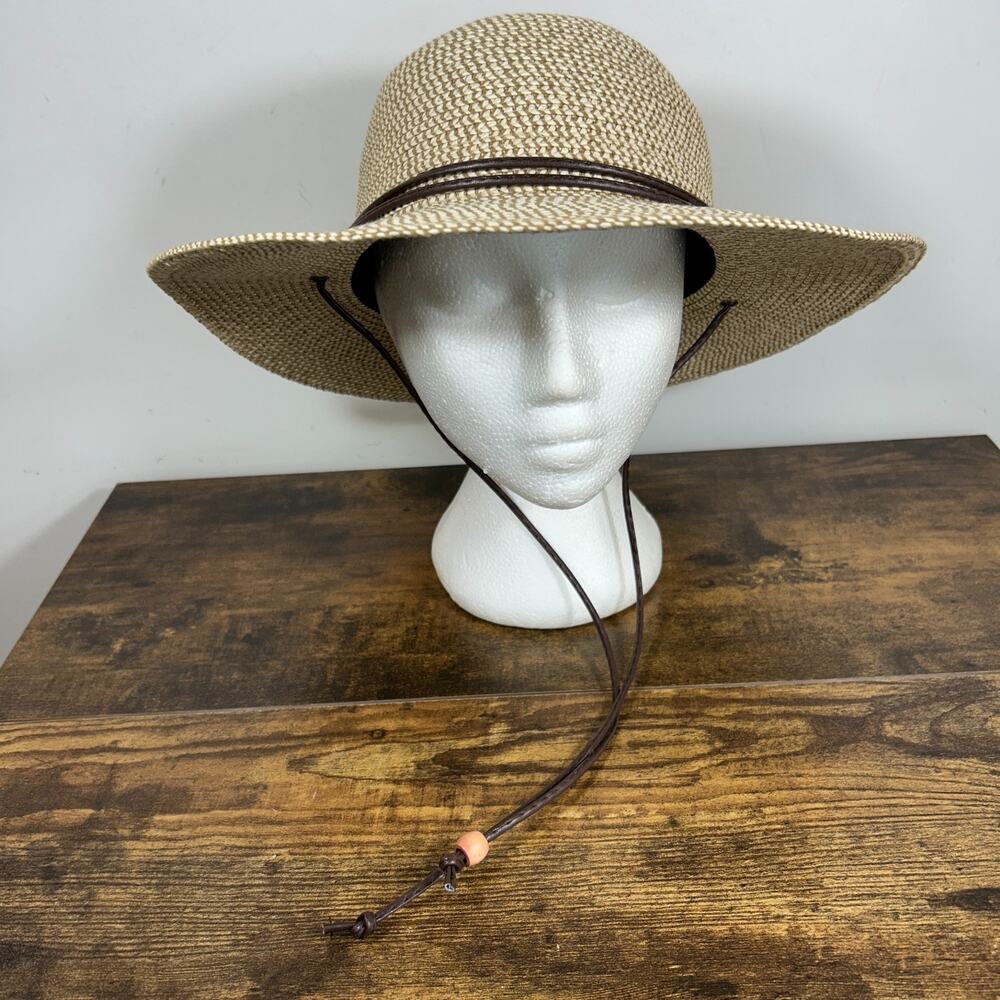 Solar Escape Women’s Wide Brim Sun Hat Adjustable Size - Picture 6 of 9